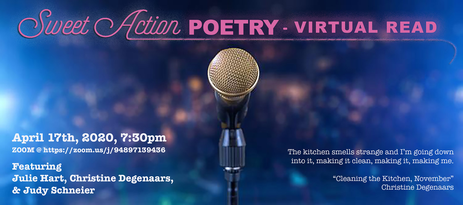 Sweet Action Poetry Virtual Read